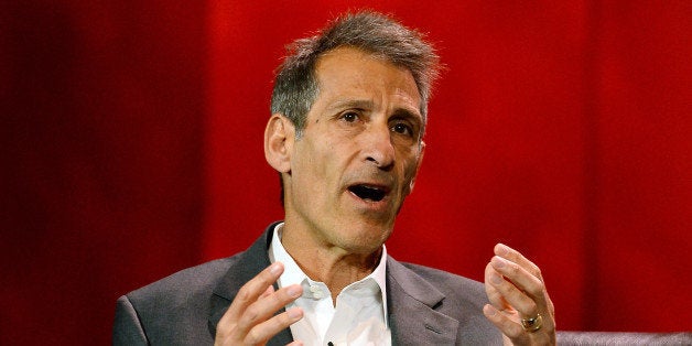 LAS VEGAS, NV - JANUARY 07: Sony Pictures Entertainment Chairman and CEO Michael Lynton speaks during a keynote addres by So