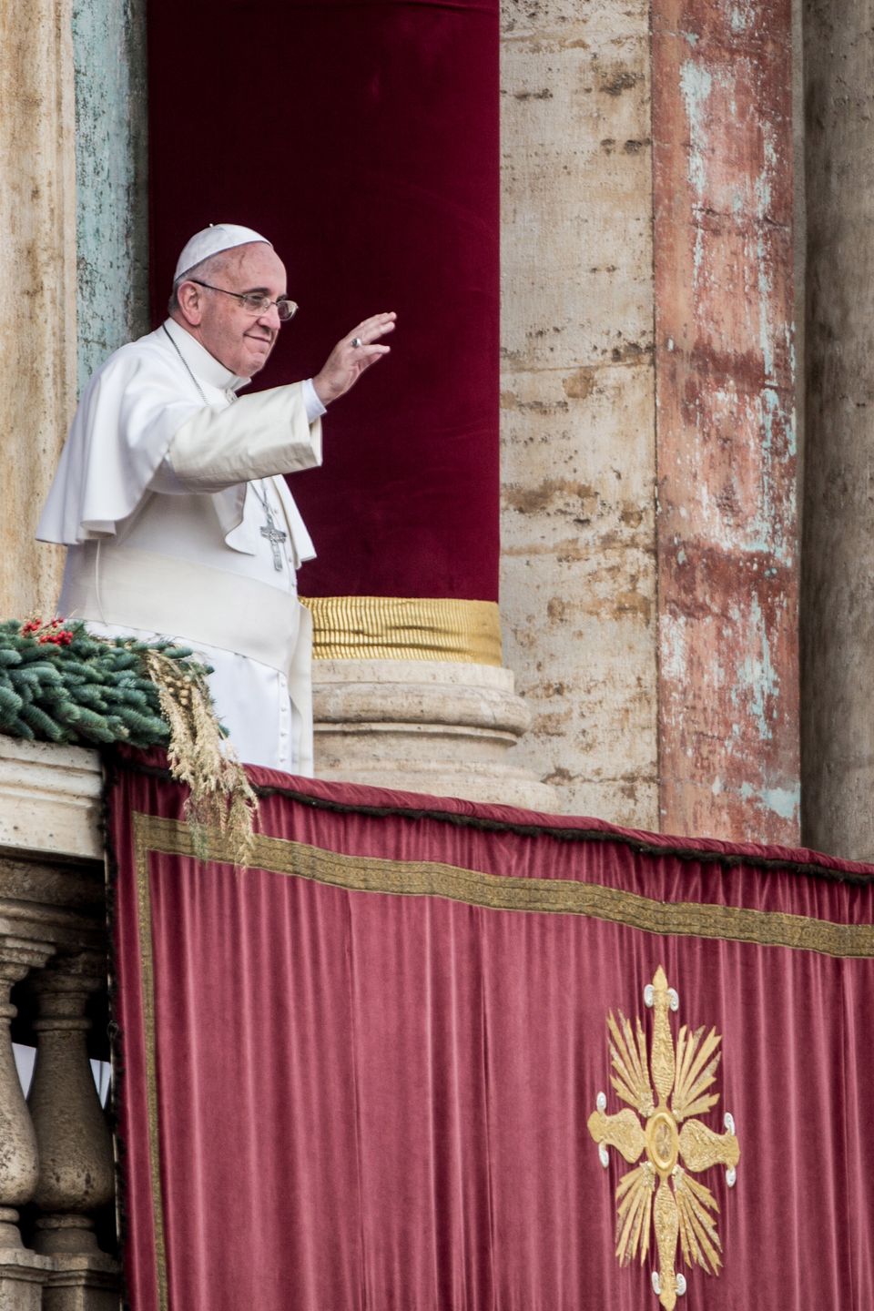 El papa Francisco pronuncia su bendición Urbi et Orbe