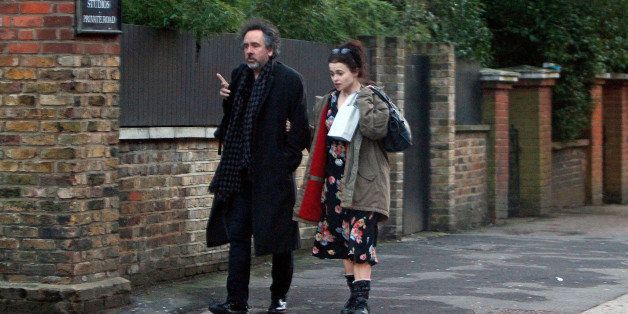 LONDON, UNITED KINGDOM - MARCH 20: Helena Bonham Carter and Tim Burton are seen on March 20, 2013 in London, United Kingdom. (Photo by JJ/Bauer-Griffin/GC Images)