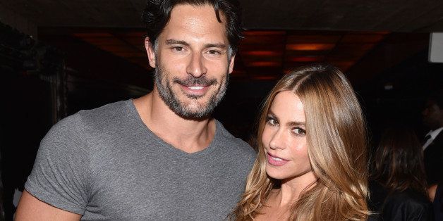 EXCLUSIVE - Joe Manganiello, left, and Sofia Vergara attend a private event at Hyde Lounge during the Justin Timberlake concert hosted by PUMA celebrating the brand's new Forever Faster campaign on Tuesday, Aug. 12, 2014, in Los Angeles. (Photo by John Shearer/Invision for PUMA/AP Images)