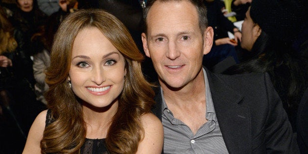 NEW YORK, NY - FEBRUARY 06: Celebrity chef Giada De Laurentiis (R) and designer Todd Thompson attend BCBGMAXAZRIA fashion show during Mercedes-Benz Fashion Week Fall 2014 at The Theatre at Lincoln Center on February 6, 2014 in New York City. (Photo by Larry Busacca/Getty Images For Mercedes-Benz Fashion Week)