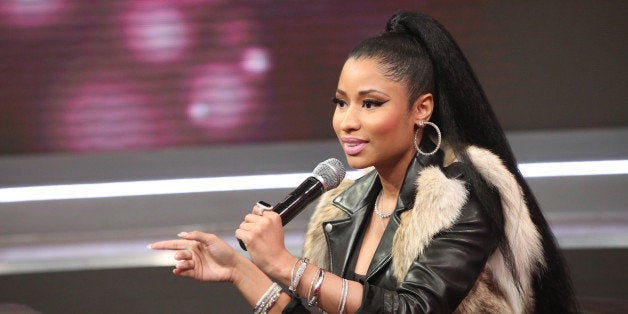 NEW YORK, NY - DECEMBER 18: Recording artist Nicki Minaj attends 106 & Park at BET studio on December 18, 2014 in New York