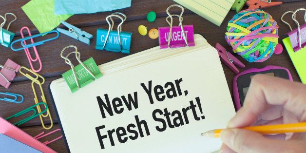 New year, fresh start, new beginnings concept.