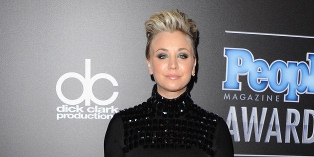 BEVERLY HILLS, CA - DECEMBER 18: Actress Kaley Cuoco-Sweeting arrives at The PEOPLE Magazine Awards at The Beverly Hilton Hotel on December 18, 2014 in Beverly Hills, California. (Photo by Jon Kopaloff/FilmMagic)