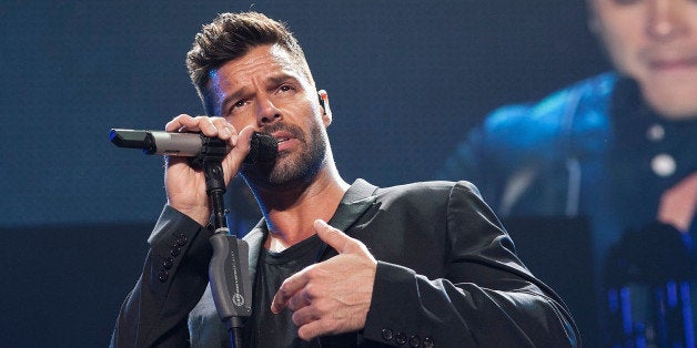 INGLEWOOD, CA - NOVEMBER 22: Ricky Martin performs at iHeartRadio Fiesta Latina Music Festival - Show at The Forum on November 22, 2014 in Inglewood, California. (Photo by Gabriel Olsen/FilmMagic)