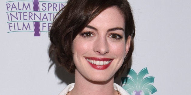 PALM SPRINGS, CA - JANUARY 04: Actress Anne Hathaway attends a screening of 'Song One' at the 26th Annual Palm Springs International Film Festival Film - Day 3 Film Screenings & Events on January 4, 2015 in Palm Springs, California. (Photo by Vivien Killilea/Getty Images for PISFF)