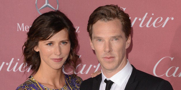 PALM SPRINGS, CA - JANUARY 03: Actors Sophie Hunter (L) and Benedict Cumberbatch attend the 26th Annual Palm Springs International Film Festival Film Festival Awards Gala at Parker Palm Springs on January 3, 2015 in Palm Springs, California. (Photo by C Flanigan/Getty Images)