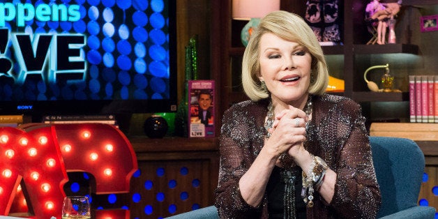 WATCH WHAT HAPPENS LIVE -- Pictured: Joan Rivers -- (Photo by: Charles Sykes/Bravo/NBCU Photo Bank via Getty Images)