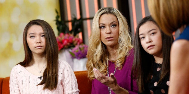 TODAY -- Pictured: (l-r) Cara Gosselin, Kate Gosselin and Mady Gosselin appear on NBC News' 'Today' show -- (Photo by: Peter Kramer/NBC/NBC NewsWire via Getty Images)