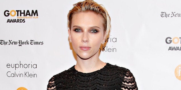 NEW YORK, NY - DECEMBER 01: Actress Scarlett Johansson attends the 24th Annual Gotham Independent Film Awards at Cipriani Wall Street on December 1, 2014 in New York City. (Photo by Cindy Ord/Getty Images)