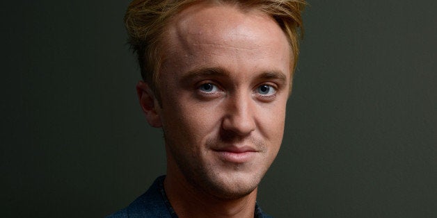 TORONTO, ON - SEPTEMBER 07: Actor Tom Felton of 'Therese' poses at the Guess Portrait Studio during 2013 Toronto International Film Festival on September 7, 2013 in Toronto, Canada. (Photo by Larry Busacca/Getty Images)