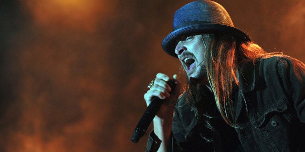 LOUISVILLE, KY - OCTOBER 05: (FOR EDITORIAL USE ONLY) Kid Rock performs during the 2014 Louder Than Life Festival at Champions Park on October 5, 2014 in Louisville, Kentucky. (Photo by Stephen J. Cohen/Getty Images)