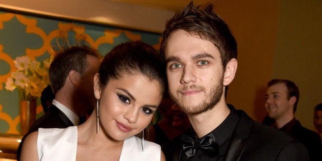 BEVERLY HILLS, CA - JANUARY 11: Singer/Actress Selena Gomez (L) and musician Zedd attend HBO's Official Golden Globe Awards