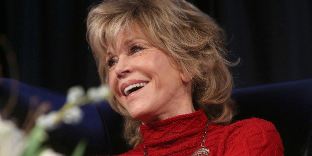 PARK CITY, UT - JANUARY 26: Actress Jane Fonda appears onstage at the Woman at Sundance Brunch during the 2015 Sundance Film Festival on January 26, 2015 in Park City, Utah. (Photo by Mat Hayward/Getty Images for Sundance)