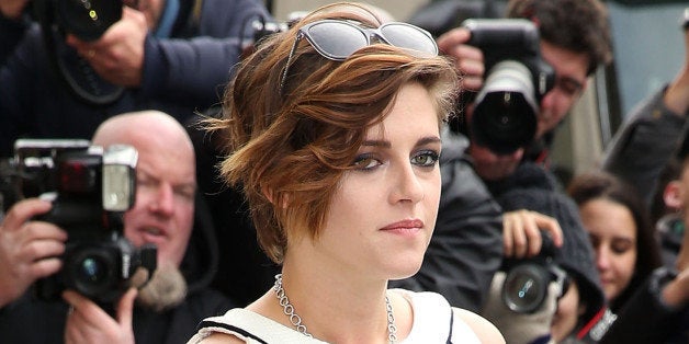 PARIS, FRANCE - JANUARY 27: Kristen Stewart attends the Chanel show on day 3 of Paris Fashion Week : Haute Couture S/S 2015
