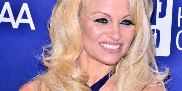 LOS ANGELES, CA - JANUARY 10: Pamela Anderson arrives at the 4th Annual Sean Penn & Friends 'Help Haiti Home' Gala Benefit a