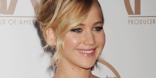 LOS ANGELES, CA - JANUARY 24: Actress Jennifer Lawrence arrives at the 26th Annual Producers Guild Of America Awards at the H