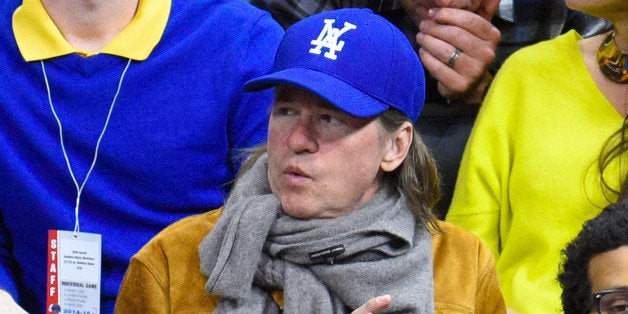 LOS ANGELES, CA - DECEMBER 25: Val Kilmer attends a basketball game on Christmas between the Golden State Warriors and the L