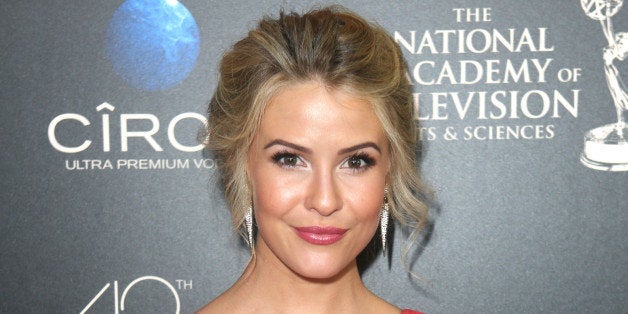 Linsey Godfrey seen at The 40th Annual Daytime Emmy Awards Redtouch Red Carpet, on Sunday, June, 16, 2013 in Beverly Hills. (Photo by Ryan Miller/Invision for EFG/AP Images)