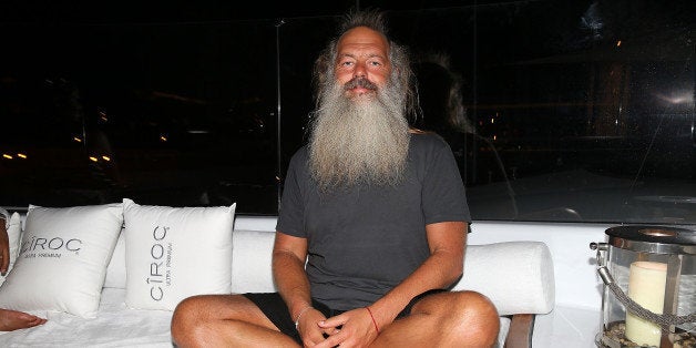 GUSTAVIA, ST BARTHELEMY - DECEMBER 31: Rick Rubin celebrates with their Circle of Friends at CIROC NYE in St Barthes hosted by Sean Diddy Combs on December 31, 2014 in Gustavia, St Barthelemy. (Photo by Shareif Ziyadat/Getty Images)