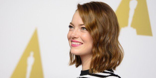 Actress Emma Stone arrives for the Oscars Nominees' Luncheon hosted by the Academy of Motion Picture Arts and Sciences, February 2, 2015 at the Beverly Hilton Hotel in Beverly Hills, California. The 87th Oscars will take place in Hollywood, California February 22, 2015. AFP PHOTO / ROBYN BECK (Photo credit should read ROBYN BECK/AFP/Getty Images)