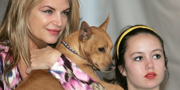 HOLLYWOOD - DECEMBER 02: Actress Kirstie Alley (L) and daughter Lillie backstage at the Church of Scientology's Christmas St