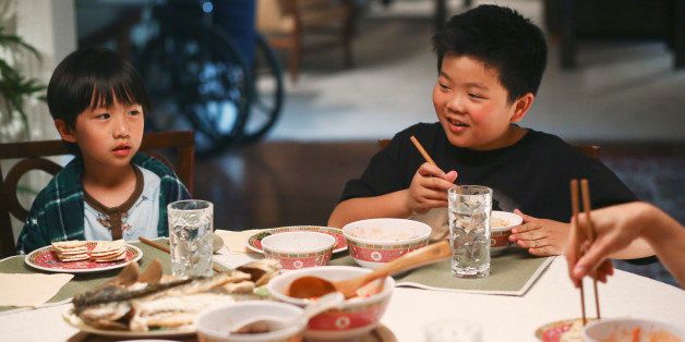 FRESH OFF THE BOAT - 'Pilot' -- It's 1995 and 11-year-old hip-hop loving Eddie Huang has just moved with his family from Chinatown in Washington D.C. to suburban Orlando. They quickly discover things are very different there. Orlando doesn't even have a Chinatown -- unless you count the Huang house, on ABC's new comedy series 'Fresh Off the Boat,' airing in a special preview WEDNESDAY, FEBRUARY 4, (8:30-9:00 p.m., ET) on the ABC Television Network. The series is inspired by the best-selling memoir by Eddie Huang of the same name. (Michael Ansell/ABC via Getty Images)