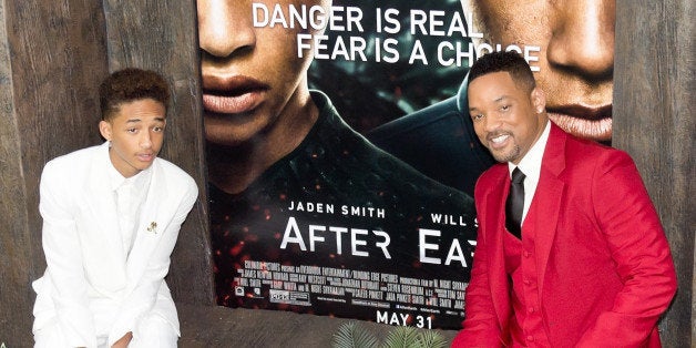 NEW YORK, NY - MAY 29: (L-R) Actors Jaden Smith and Will Smith attends the 'After Earth' premiere at Ziegfeld Theater on May 29, 2013 in New York City. (Photo by Gilbert Carrasquillo/FilmMagic)