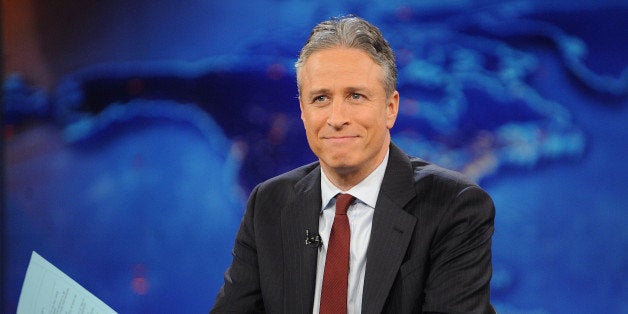 FILE - This Nov. 30, 2011 file photo shows television host Jon Stewart during a taping of "The Daily Show with Jon Stewart" in New York. The 18th edition of "Bartlett's Familiar Quotations," has just been released, the first for the electronic age and a chance to take in some of the new faces, events and catchphrases of the past 10 years. General editor Geoffrey O'Brien says he has expanded upon the trend set by his predecessor, Justin Kaplan, of incorporating popular culture into an anthology once known for classical citations. Shakespeare and the Bible still reign, but room also has been made for Steve Jobs, Madonna and Michael Moore, Justin Timberlake and Jon Stewart. (AP Photo/Brad Barket, file)