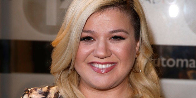 LONDON, UNITED KINGDOM - FEBRUARY 17: Kelly Clarkson seen arriving at the BBC Radio 1 Studios on February 17, 2015 in London,