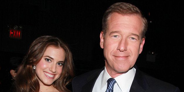 Actress Allison Williams poses with her father, NBC News' Brian Williams, at the premiere of the HBO original series "Girls," Wednesday, April 4, 2012 in New York. The comedy, starring Williams, Zosia Mamet, Jemima Kirke, and creator and executive producer Lena Dunham, premieres April 15, at 10:30p.m. EST on HBO. (AP Photo/Starpix, Dave Allocca)