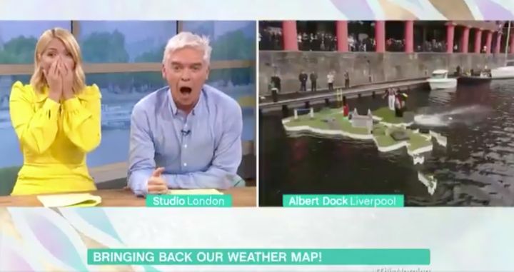 Holly Willoughby and Phillip Schofield were left screaming at the gaffe