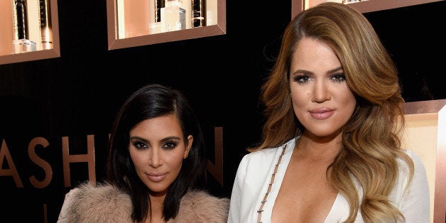 NEW YORK, NY - FEBRUARY 10: Kim Kardashian West, Khloe Kardashian and Farouk Systems, Inc. Celebrate the Launch of Kardashia