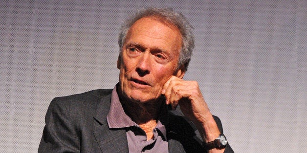 Clint Eastwood speaks at the Producers Guild Awards Nominees Breakfast hosted by The Hollywood Reporter at the Saban Theatre