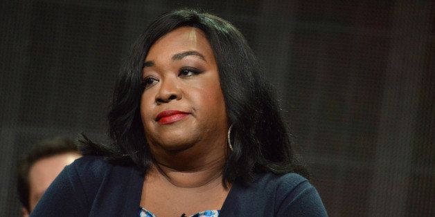 Shonda Rhimes during the "How to Get Away with Murder" panel at the Disney/ABC Television Group 2014 Summer TCA at the Beverly Hilton Hotel on Tuesday, July 15, 2014, in Beverly Hills, Calif. (Photo by Richard Shotwell/Invision/AP)