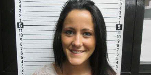 BOLIVIA, NC - AUGUST 12: In this handout photo provided by the Brunswick County Sheriff's Office, Jenelle Evans of the reality TV show 'Teen Mom' is seen in a police booking photo after her arrest for drug and paraphernalia possession August 12, 2013 in Bolivia, North Carolina. Evans was originally sentenced to probation but failed a random drug test. (Photo by Brunswick County Sheriff's Office via Getty Images)