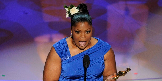 Mo'Nique accepts the Oscar for best performance by an actress in a supporting role for âPrecious: Based on the Novel 'Push' by Sapphireâ at the 82nd Academy Awards Sunday, March 7, 2010, in the Hollywood section of Los Angeles. (AP Photo/Mark J. Terrill)