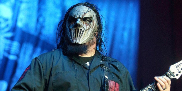 Mick Thomson of the band Slipknot performs in concert during their âPrepare For Hell Tour 2014â at the Royal Farms Arena on Wednesday, Nov. 19, 2014, in Baltimore. (Photo by Owen Sweeney/Invision/AP)