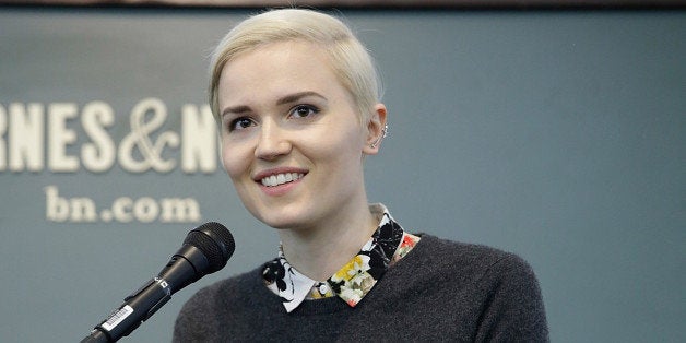 NEW YORK, NY - MARCH 15: Author Veronica Roth attends the 'Insurgent' movie tie-In event at Barnes & Noble Union Square on March 15, 2015 in New York City. (Photo by John Lamparski/WireImage)