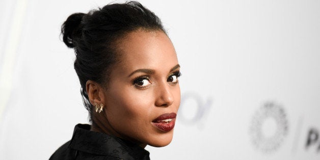 Kerry Washington arrives at the 32nd Annual Paleyfest : "Scandal" held at The Dolby Theatre on Sunday, March 8, 2015, in Los Angeles. (Photo by Richard Shotwell/Invision/AP)