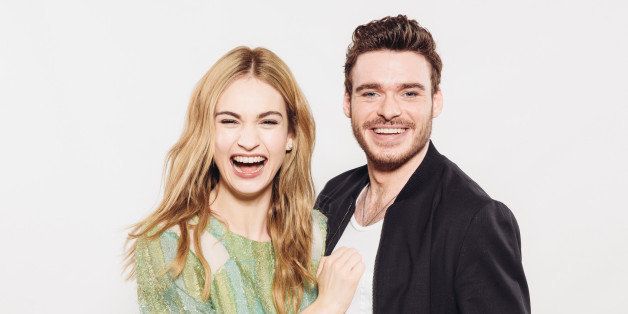 Lily James, and Richard Madden pose for a portrait during press day for Cinderella at Montage Hotel on Monday, March 2, 2015 in Beverly Hills, Calif. (Photo by Casey Curry/Invision/AP)