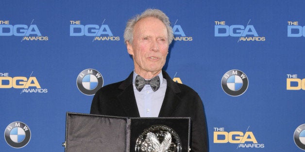 Clint Eastwood attends the Press Room at the 67th Annual DGA Awards on Saturday, Feb. 7, 2015, in Los Angeles. (Photo by Richard Shotwell/Invision/AP)