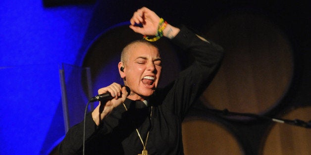 NEW YORK, NY - OCTOBER 28: Sinead O'Connor performs at City Winery on October 28, 2014 in New York City. (Photo by Bobby Ba