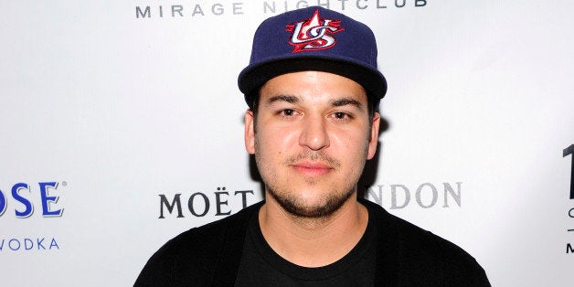 LAS VEGAS, NV - MAY 25: Television personality Rob Kardashian arrives at 1 OAK Nightclub at The Mirage Hotel & Casino for a