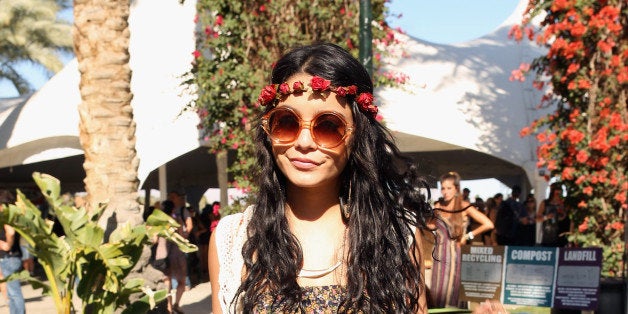 INDIO, CA - APRIL 15: Actress Vanessa Hudgens attends Day 3 of the 2012 Coachella Music Festival at Empire Polo Club on April 15, 2012 in Indio, California. (Photo by Christopher Polk/Getty Images for Coachella)