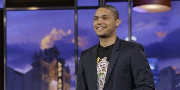 THE TONIGHT SHOW WITH JAY LENO -- Episode 4177 -- Pictured: Comedian Trevor Noah performs on January 6, 2012 -- Photo by: Pau