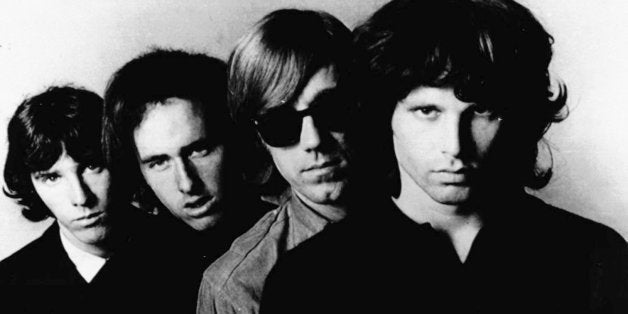 FILE--Undated file photo shows the Rock-band 'The Doors' : John Densmore, Robbie Krieger, Ray Manzarek and Jim Morrison. (from left) (AP Photo/ho)