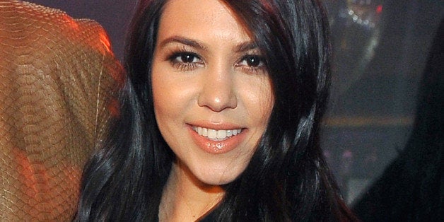 LAS VEGAS, NV - FEBRUARY 21: Television personality Kourtney Kardashian appears at 1 OAK Nightclub at The Mirage Hotel & Cas