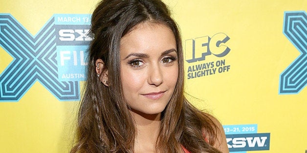 AUSTIN, TX - MARCH 13: Nina Dobrev poses on the red carpet for the screening of Final Girls during the South by Southwest Film Festival at the Paramount Theater on March 13, 2015 in Austin, Texas. (Photo by Gary Miller/FilmMagic)