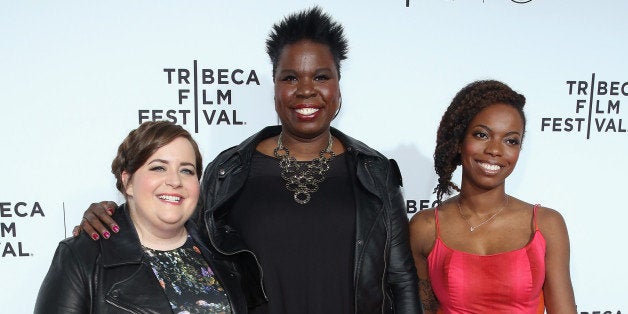 NEW YORK, NY - APRIL 15: Aidy Bryant, Leslie Jones and Sasheer Zamata attend the 2015 Tribeca Film Festival Opening Night Ga